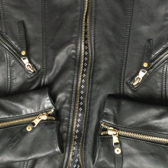 NWOT DANIER Leather Jacket - Picture 9 of 11